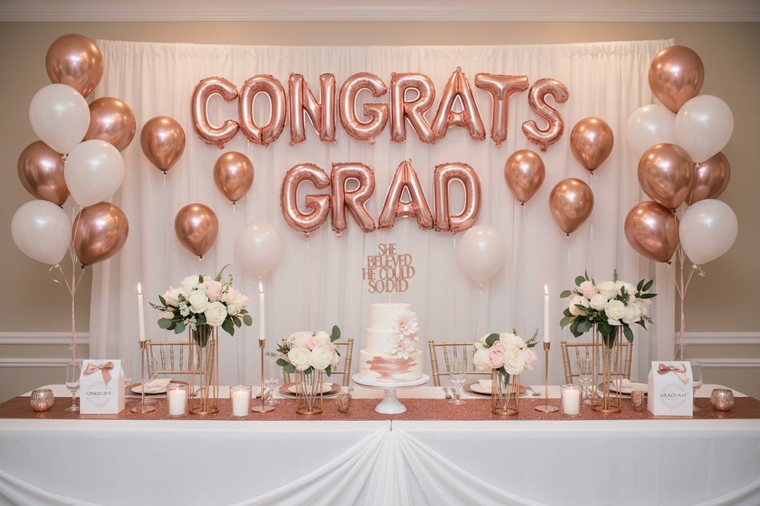 Rose Gold Graduation