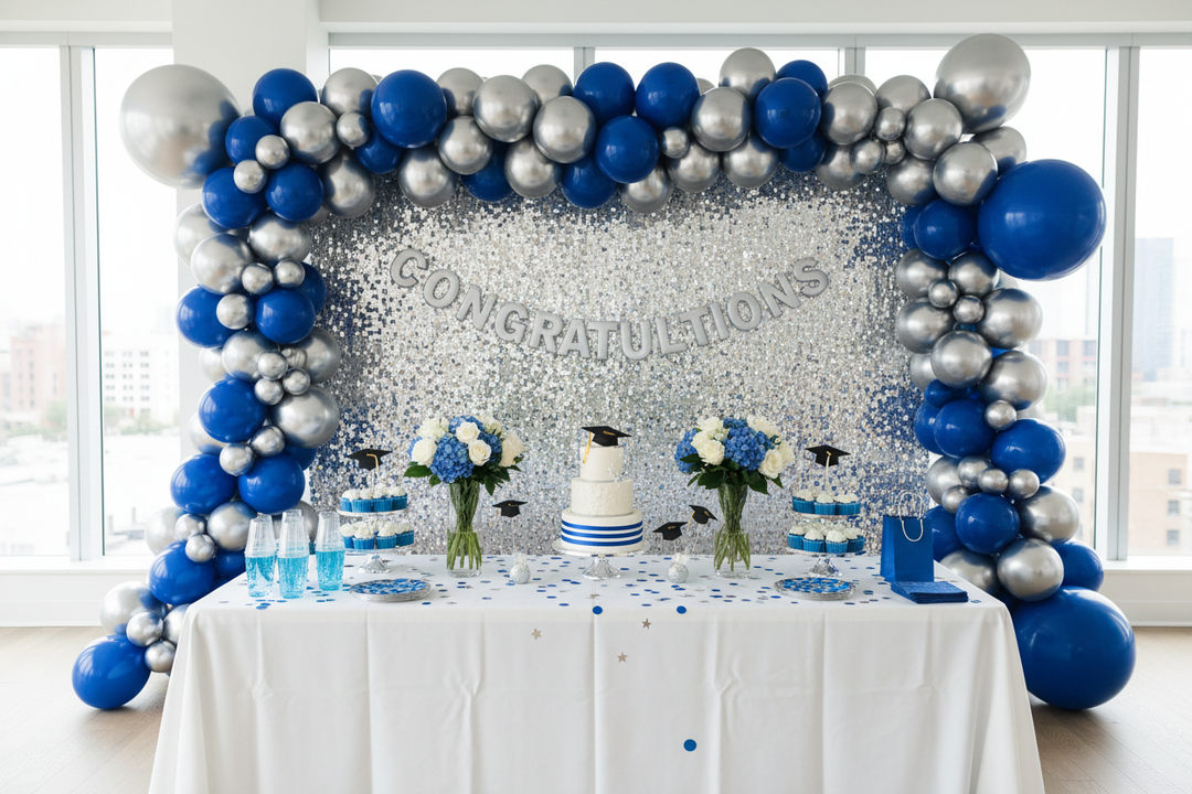 Blue and Silver Graduation Party