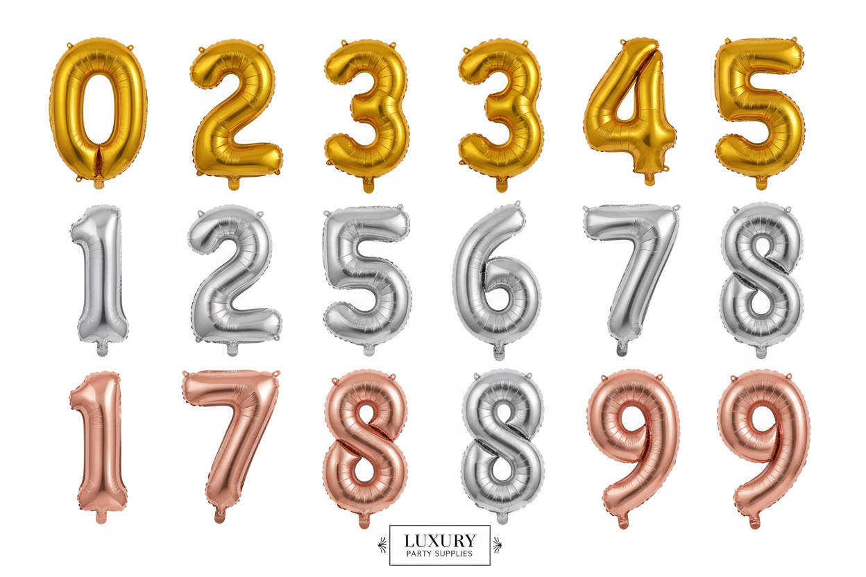 Number balloons