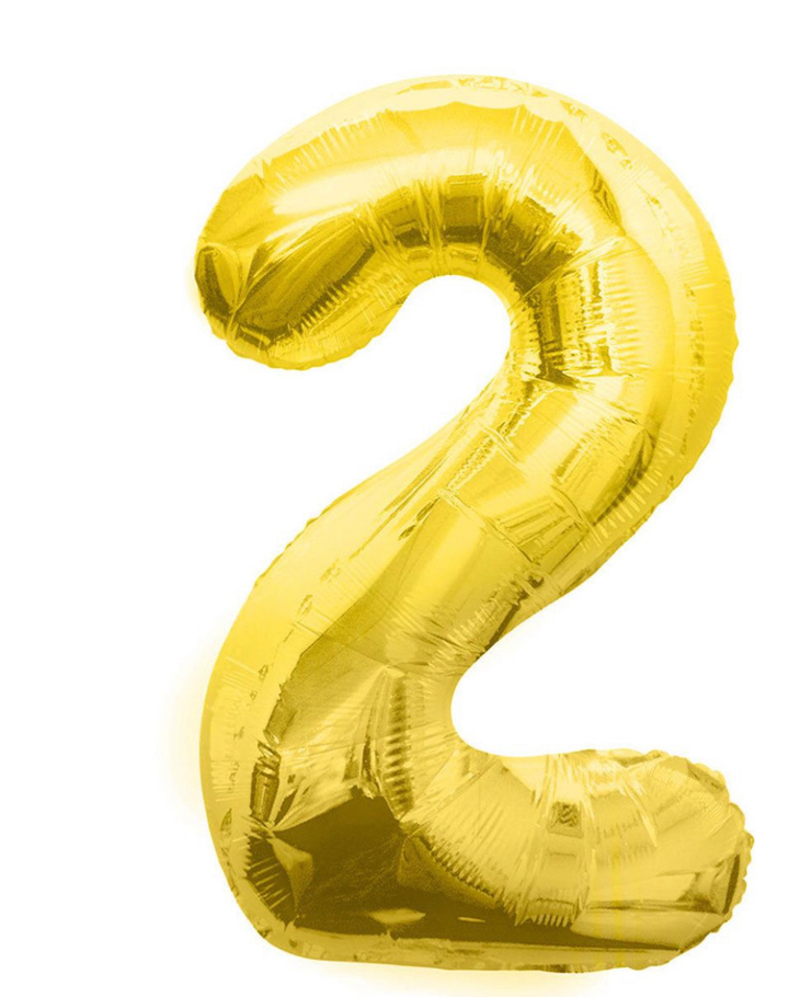 Gold Number 1 Balloon