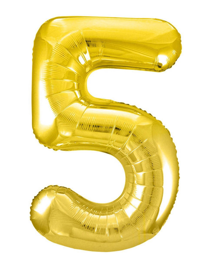 Gold Number 1 Balloon
