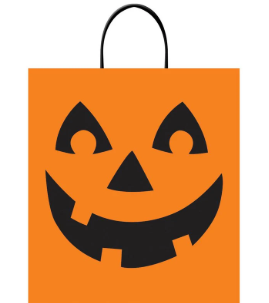 Halloween Jack-O'-Lantern Treat Bags