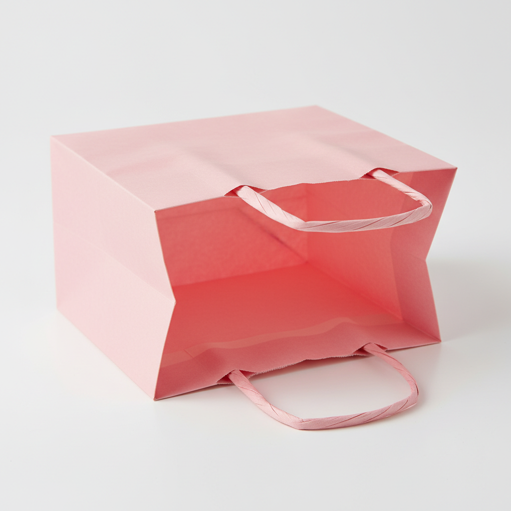 Pink Paper Favor Bags - 12 Count