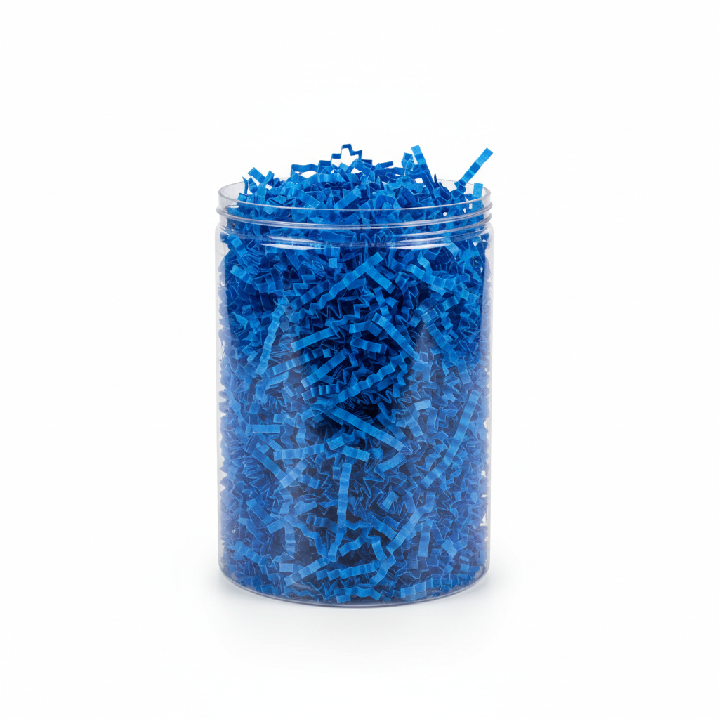 Blue Shredded Paper - Gift Basket Filler