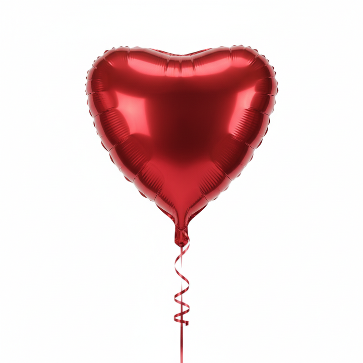 Red Heart Foil Balloon