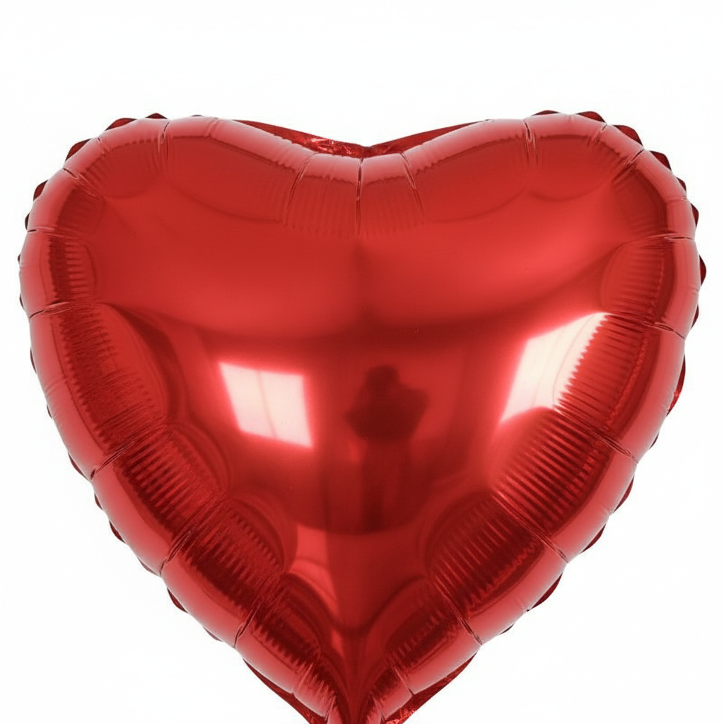 Red Heart Foil Balloon