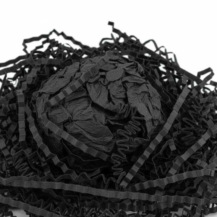 Black Shredded Paper - Gift Basket Filler