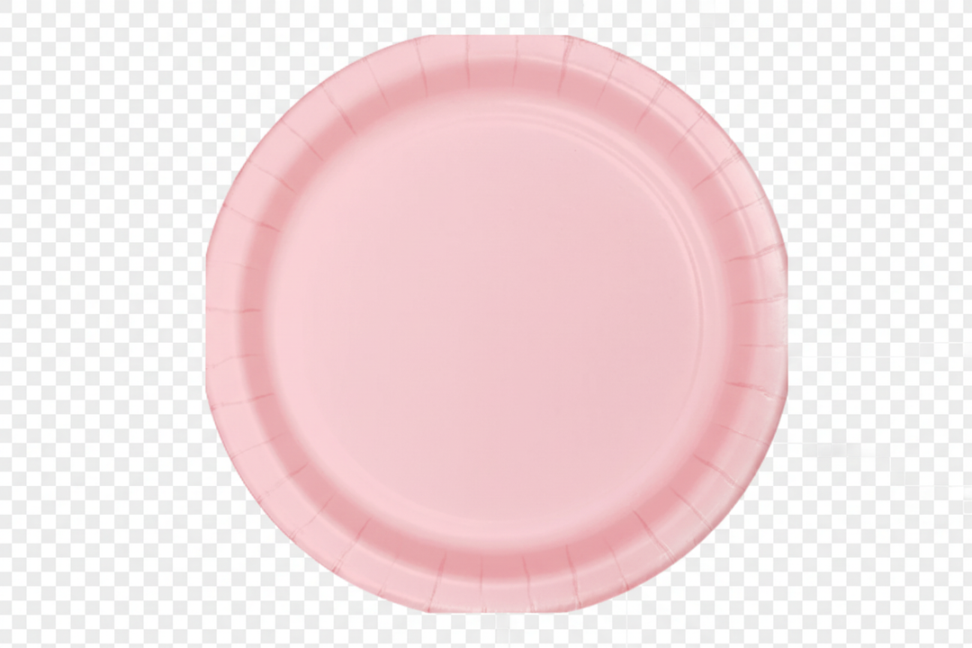 Pink Paper Plate 9inch