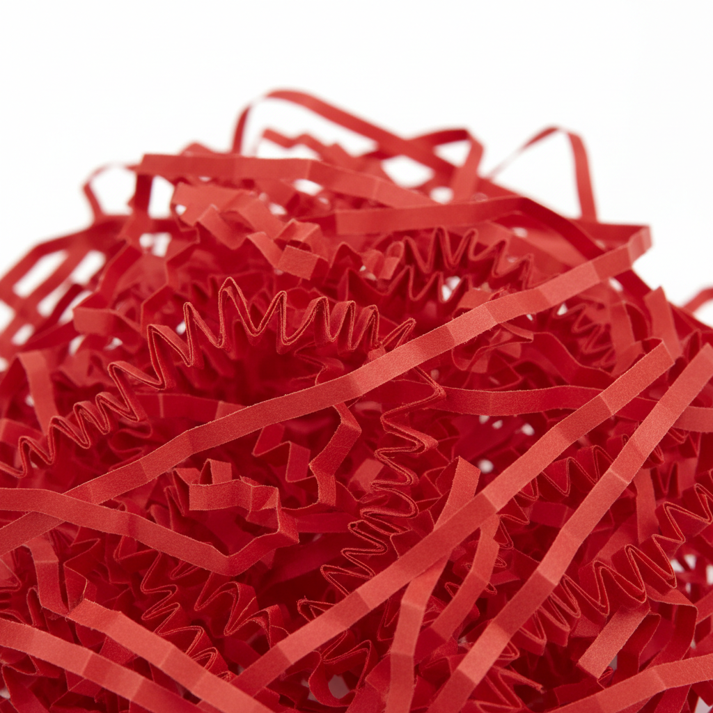 Red Shredded Paper - Gift Basket Filler
