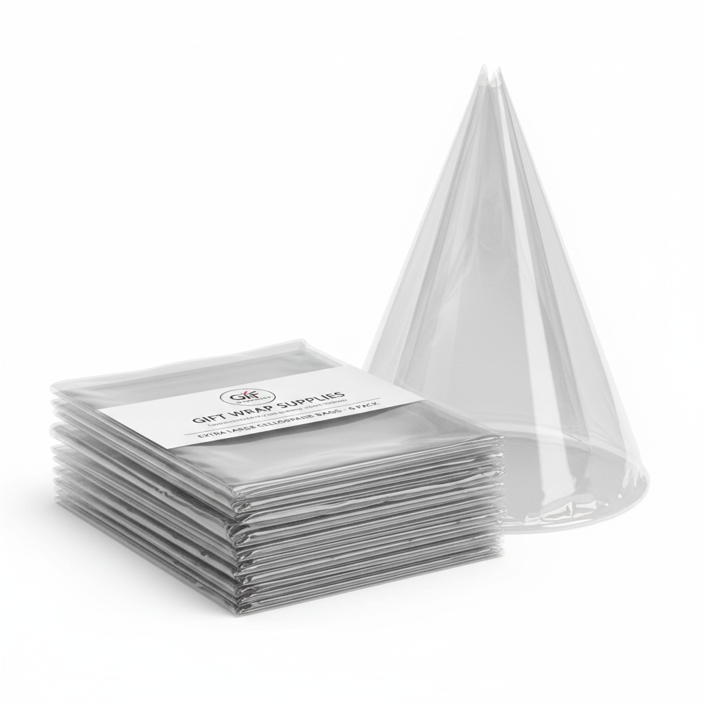 Clear Cellophane Gift Basket Bags