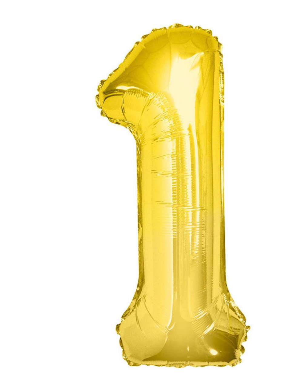 Gold number one balloon