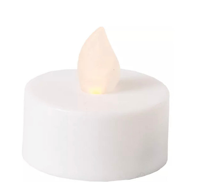 White Tealight Flameless LED Candles 12ct